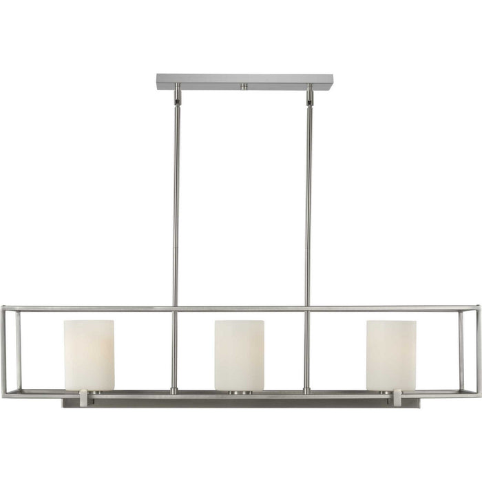 Progress Lighting - P400225-009 - Three Light Island Chandelier - Chadwick - Brushed Nickel