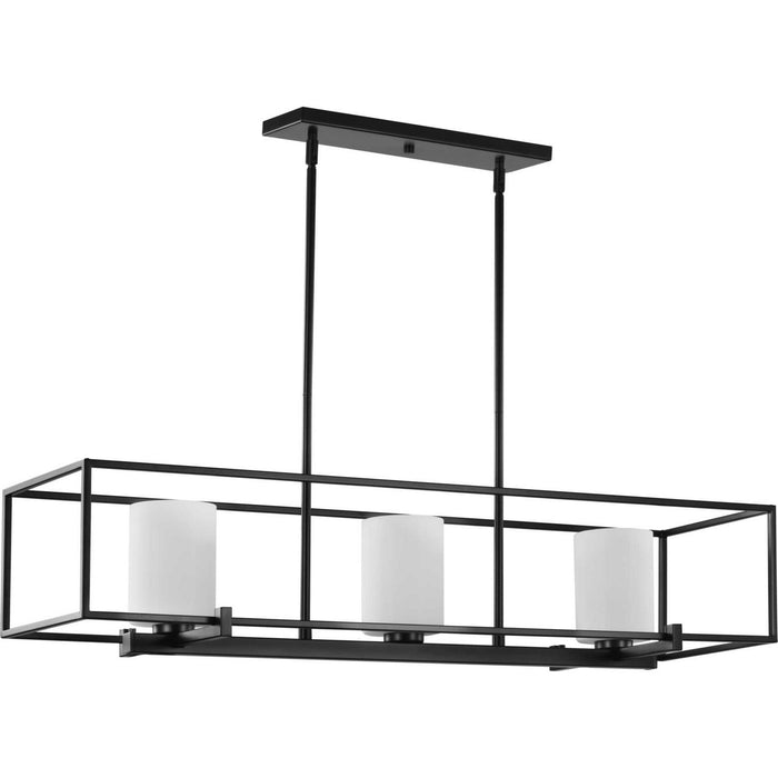 Progress Lighting - P400225-031 - Three Light Island Chandelier - Chadwick - Black