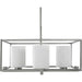 Progress Lighting - P400226-009 - Four Light Chandelier - Chadwick - Brushed Nickel