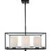 Progress Lighting - P400226-031 - Four Light Chandelier - Chadwick - Black