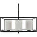 Progress Lighting - P400226-031 - Four Light Chandelier - Chadwick - Black
