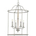 Progress Lighting - P500210-009 - Four Light Foyer Pendant - Durrell - Brushed Nickel