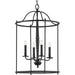 Progress Lighting - P500210-031 - Four Light Foyer Pendant - Durrell - Black