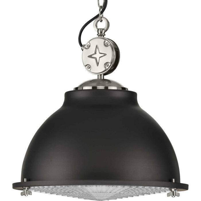 Progress Lighting - P500212-143 - One Light Pendant - Medal - Graphite