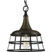 Progress Lighting - P500236-161 - One Light Pendant - Bastille - Aged Brass