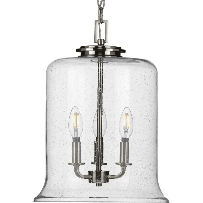 Progress Lighting - P500239-009 - Three Light Pendant - Winslett - Brushed Nickel