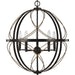 Progress Lighting - P500287-020 - Five Light Pendant - Brandywine - Antique Bronze