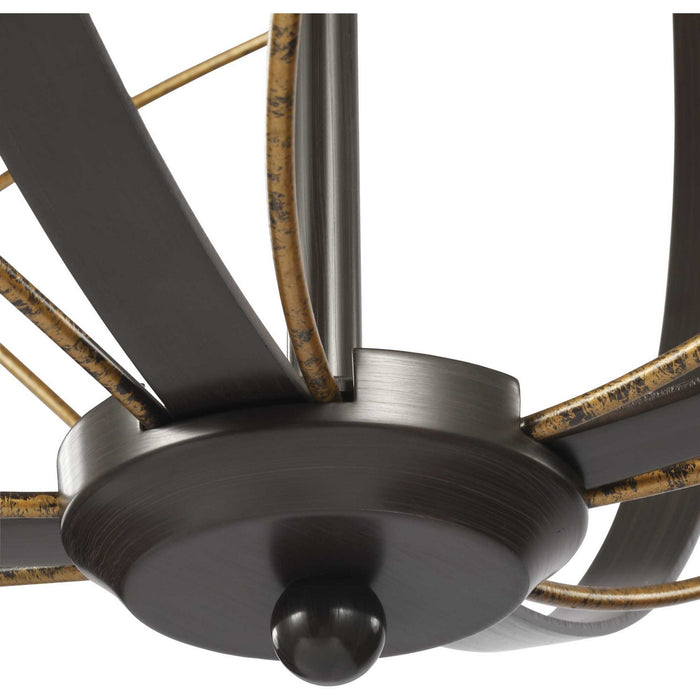 Progress Lighting - P500287-020 - Five Light Pendant - Brandywine - Antique Bronze