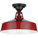 Progress Lighting - P550070-039 - One Light Semi Flush Mount - Cedar Springs - Red