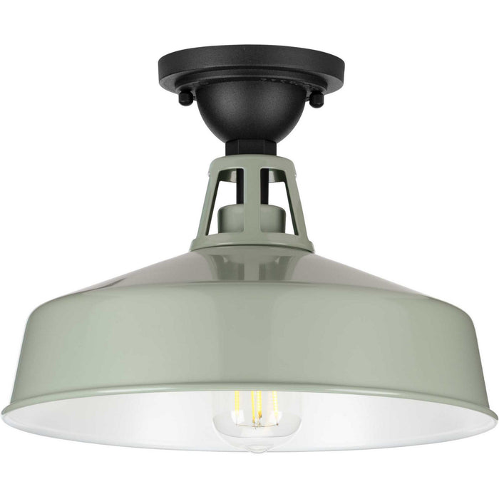 Progress Lighting - P550070-079 - One Light Semi Flush Mount - Cedar Springs - Pistachio