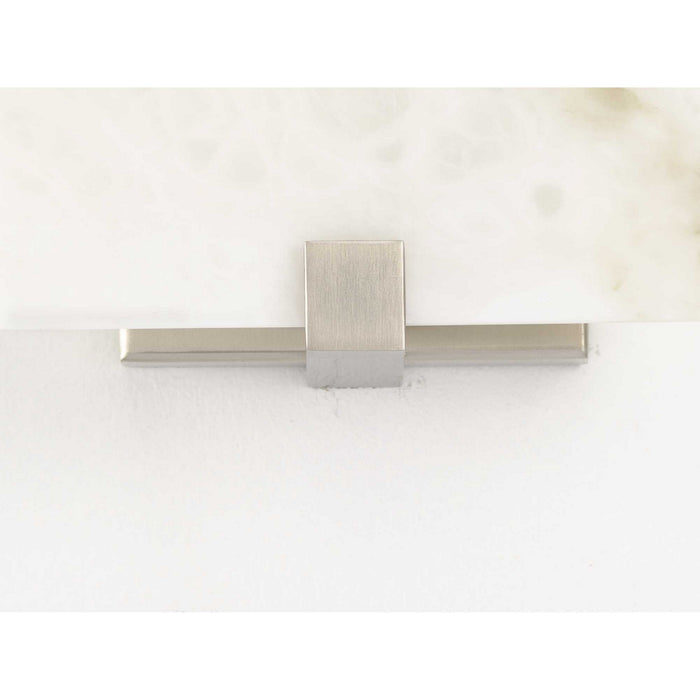Progress Lighting - P710081-009-30 - LED Wall Sconce - Led Alabaster Stone - Brushed Nickel