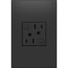 Legrand - AGFTR2152G4 - Duplex Self-Test GFCI Receptacles - Adorne - Graphite