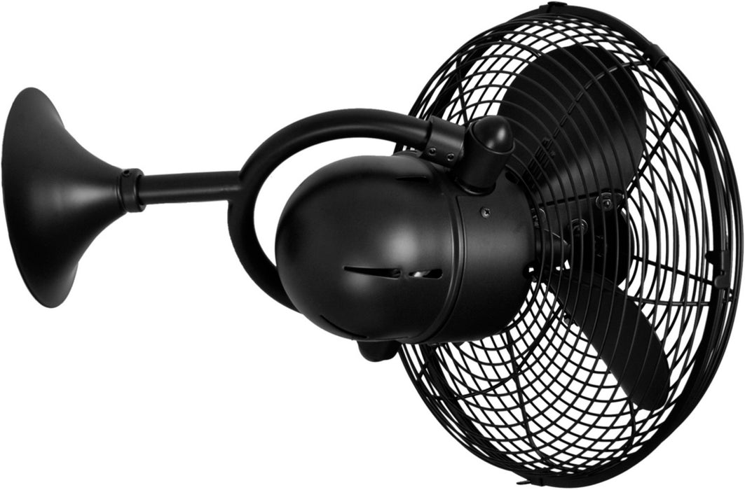 Matthews Fan Company - KC-BK - 13 Inch Wall Fan - Kaye - Matte Black