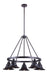 Craftmade - 54025-OBG - Five Light Outdoor Chandelier - Union - Oiled Bronze Gilded