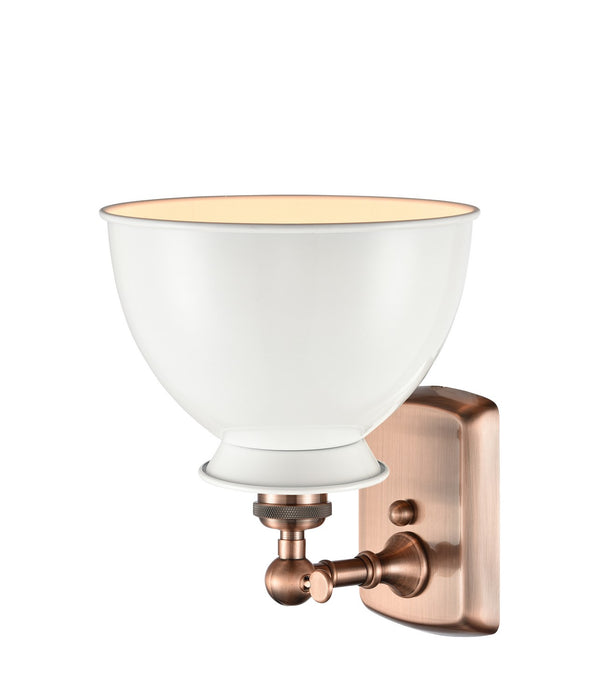 Innovations - 516-1W-AC-M14-W - One Light Wall Sconce - Ballston - Antique Copper