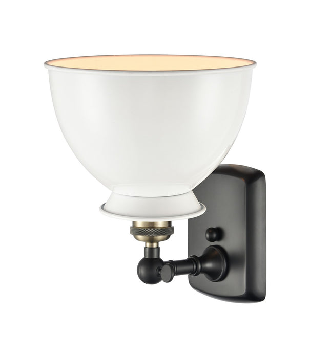 Innovations - 516-1W-BAB-M14-W - One Light Wall Sconce - Ballston - Black Antique Brass