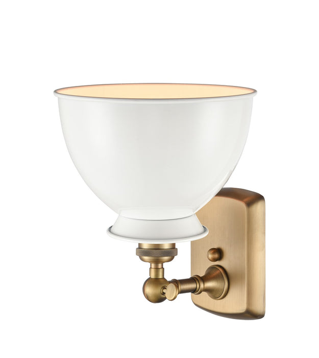Innovations - 516-1W-BB-M14-W - One Light Wall Sconce - Ballston - Brushed Brass