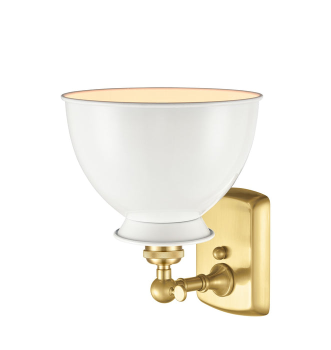 Innovations - 516-1W-SG-M14-W - One Light Wall Sconce - Ballston - Satin Gold