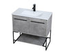 Elegant Lighting - VF42036CG - Single Bathroom Vanity - Gerard - Concrete Grey
