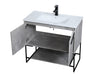Elegant Lighting - VF42036CG - Single Bathroom Vanity - Gerard - Concrete Grey