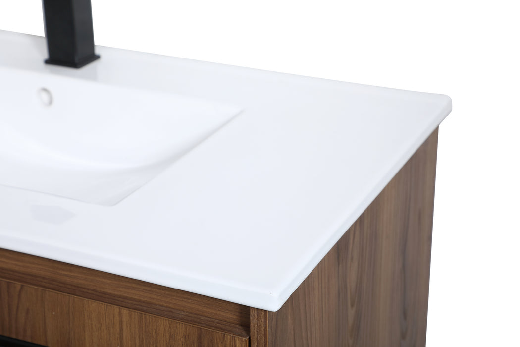 Elegant Lighting - VF42036WB - Single Bathroom Vanity - Gerard - Walnut Brown