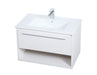 Elegant Lighting - VF43030WH - Single Bathroom Floating Vanity - Kasper - White