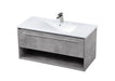 Elegant Lighting - VF43040CG - Single Bathroom Floating Vanity - Kasper - Concrete Grey