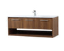 Elegant Lighting - VF43048WB - Single Bathroom Floating Vanity - Kasper - Walnut Brown