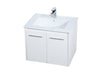 Elegant Lighting - VF44024WH - Single Bathroom Floating Vanity - Rasina - White