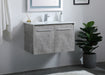 Elegant Lighting - VF44030CG - Single Bathroom Floating Vanity - Rasina - Concrete Grey