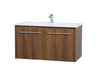 Elegant Lighting - VF44036WB - Single Bathroom Floating Vanity - Rasina - Walnut Brown