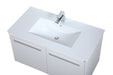 Elegant Lighting - VF44036WH - Single Bathroom Floating Vanity - Rasina - White