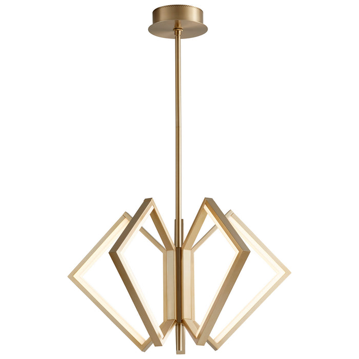 Quorum - 3-6143-40 - LED Ceiling Mount - Acadia - Aged Brass