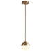 Quorum - 3-6900-40 - LED Pendant - Mondo - Aged Brass