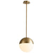 Quorum - 3-6903-40 - LED Pendant - Mondo - Aged Brass