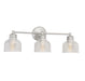 Meridian - M80035BN - Three Light Bathroom Vanity Light - Mbath - Brushed Nickel