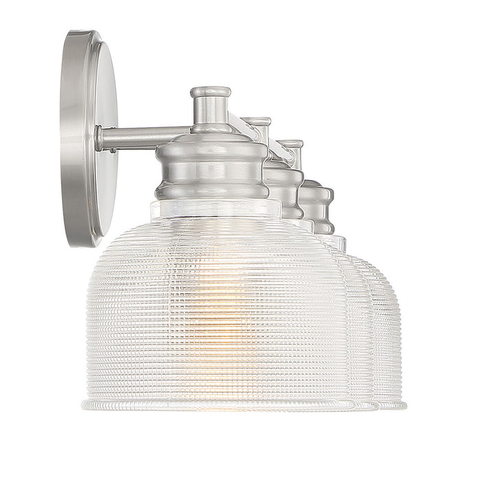 Meridian - M80035BN - Three Light Bathroom Vanity Light - Mbath - Brushed Nickel