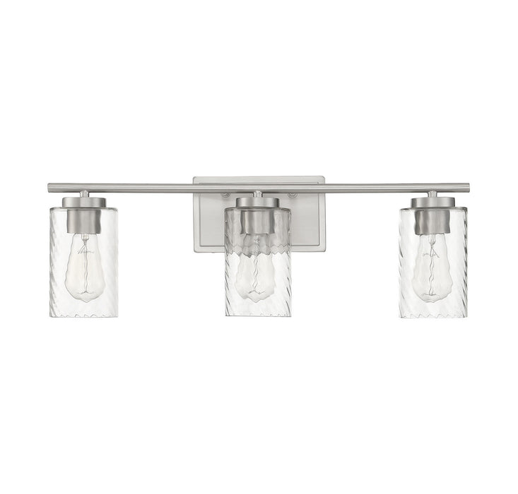 Meridian - M80038BN - Three Light Bathroom Vanity Light - Mbath - Brushed Nickel