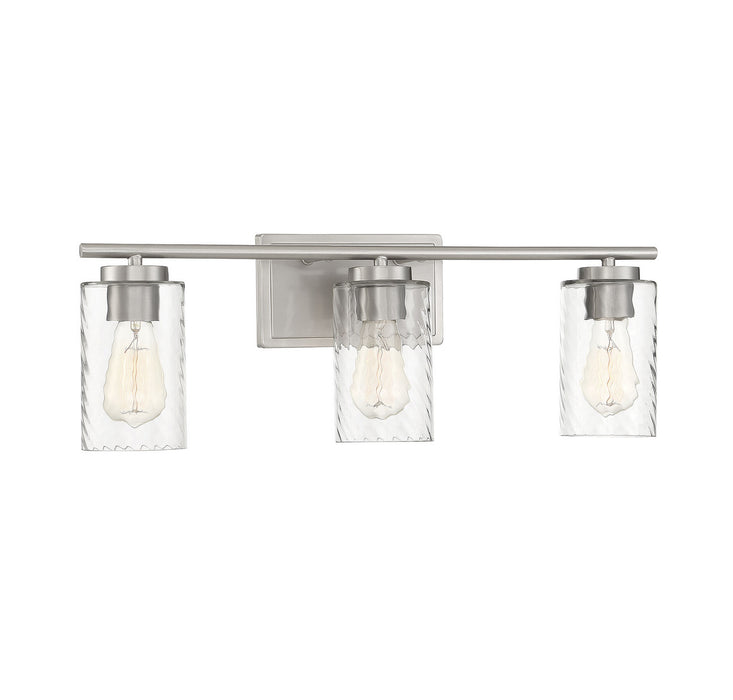 Meridian - M80038BN - Three Light Bathroom Vanity Light - Mbath - Brushed Nickel