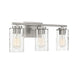 Meridian - M80038BN - Three Light Bathroom Vanity Light - Mbath - Brushed Nickel