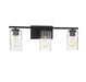 Meridian - M80038MBK - Three Light Bathroom Vanity Light - Mbath - Matte Black