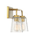 Meridian - M80043NB - Two Light Bathroom Vanity Light - Mbath - Natural Brass