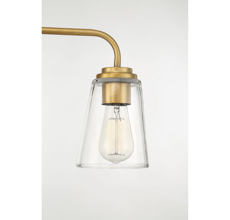 Meridian - M80044NB - Three Light Bathroom Vanity Light - Mbath - Natural Brass