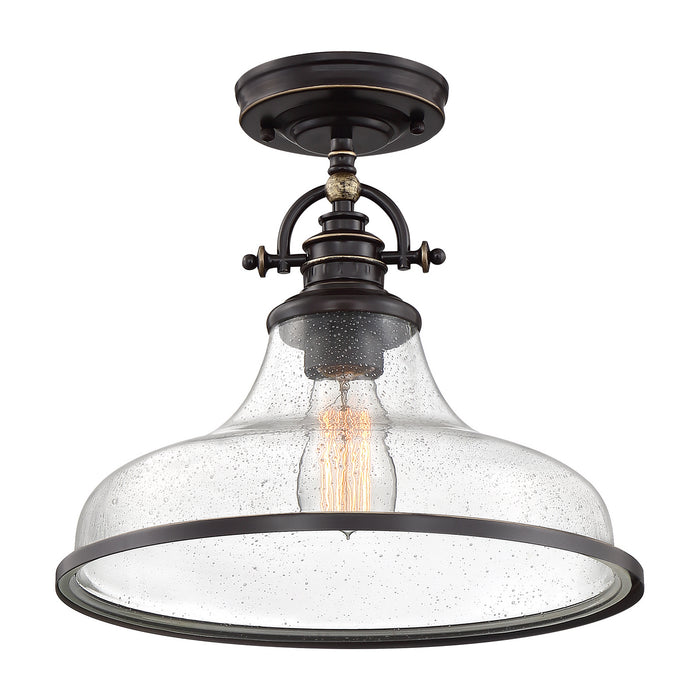 Quoizel - GRTS1714PN - One Light Semi-Flush Mount - Grant - Palladian Bronze