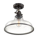 Quoizel - GRTS1714PN - One Light Semi-Flush Mount - Grant - Palladian Bronze