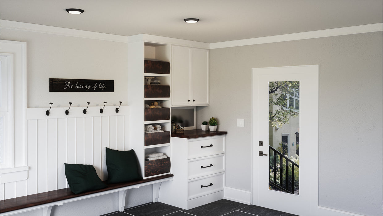 Quoizel - VRG1608EK - LED Flush Mount - Verge - Earth Black