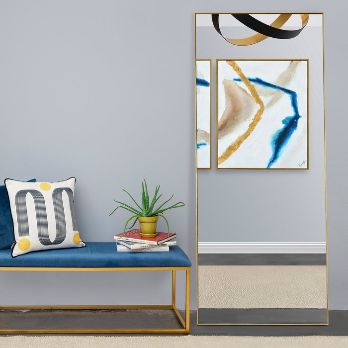 Renwil - MT2056 - Mirror - Crosland - Gold Leaf