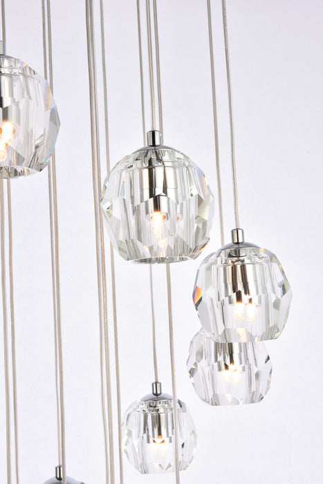 Eren LED Pendant Chrome-Mini Pendants-Elegant Lighting-Lighting Design Store