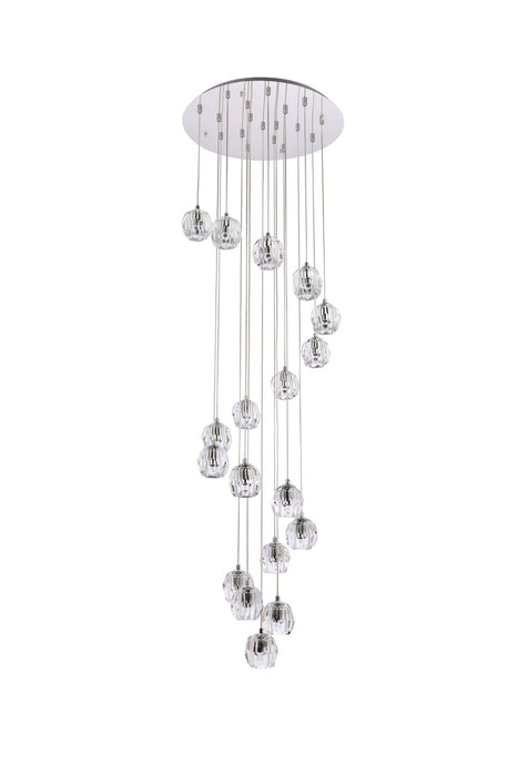 Eren LED Pendant Chrome-Mini Pendants-Elegant Lighting-Lighting Design Store