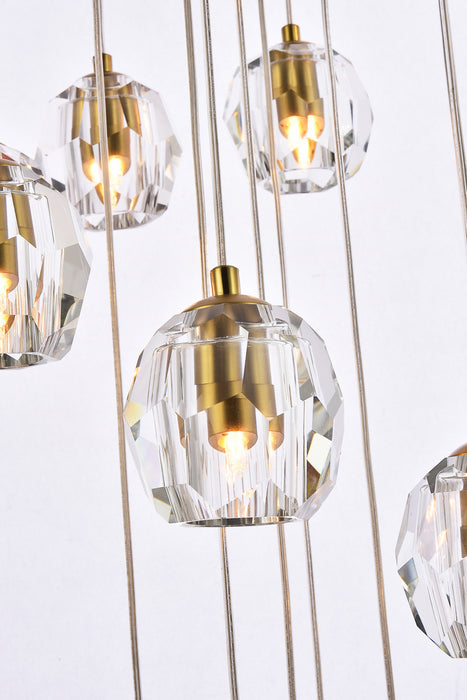 Eren LED Pendant Gold-Mini Pendants-Elegant Lighting-Lighting Design Store